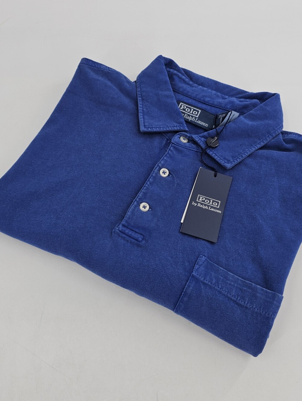 Polo Ralph Lauren RL Classic Fit Pocket Polo Shirt Cotton Linen Pony Logo Men's